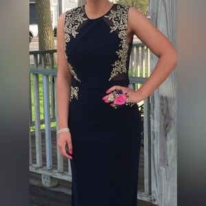Navy Blue Prom Dress